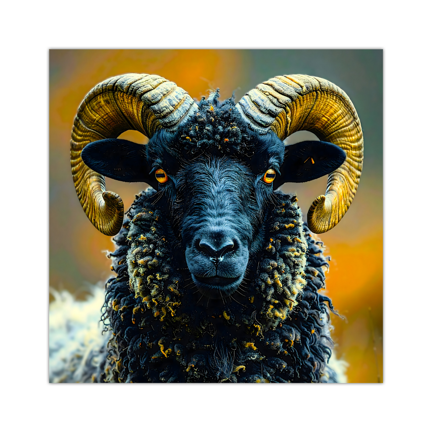 Black Faced Sheep 4, Printed On High Quality Canvas, Vibrant Colours, Highly Detailed, Unique Print, An Enduring Gift...