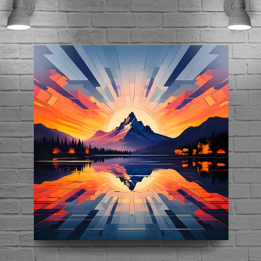 Mountain Print MP1, Printed On High Quality Canvas, Vibrant Colours, Highly Detailed, Unique Print, An Enduring Gift...