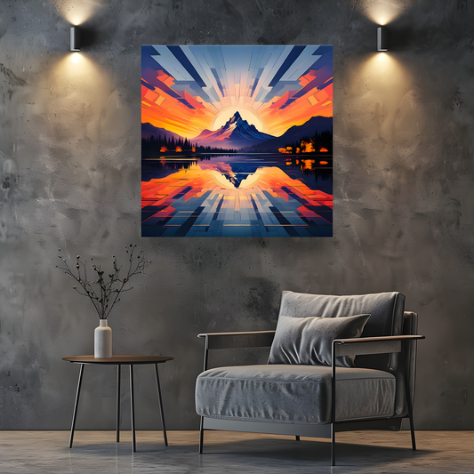Mountain Print MP1, Printed On High Quality Canvas, Vibrant Colours, Highly Detailed, Unique Print, An Enduring Gift...