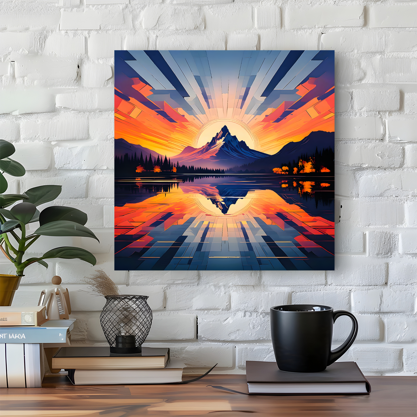 Mountain Print MP1, Printed On High Quality Canvas, Vibrant Colours, Highly Detailed, Unique Print, An Enduring Gift...