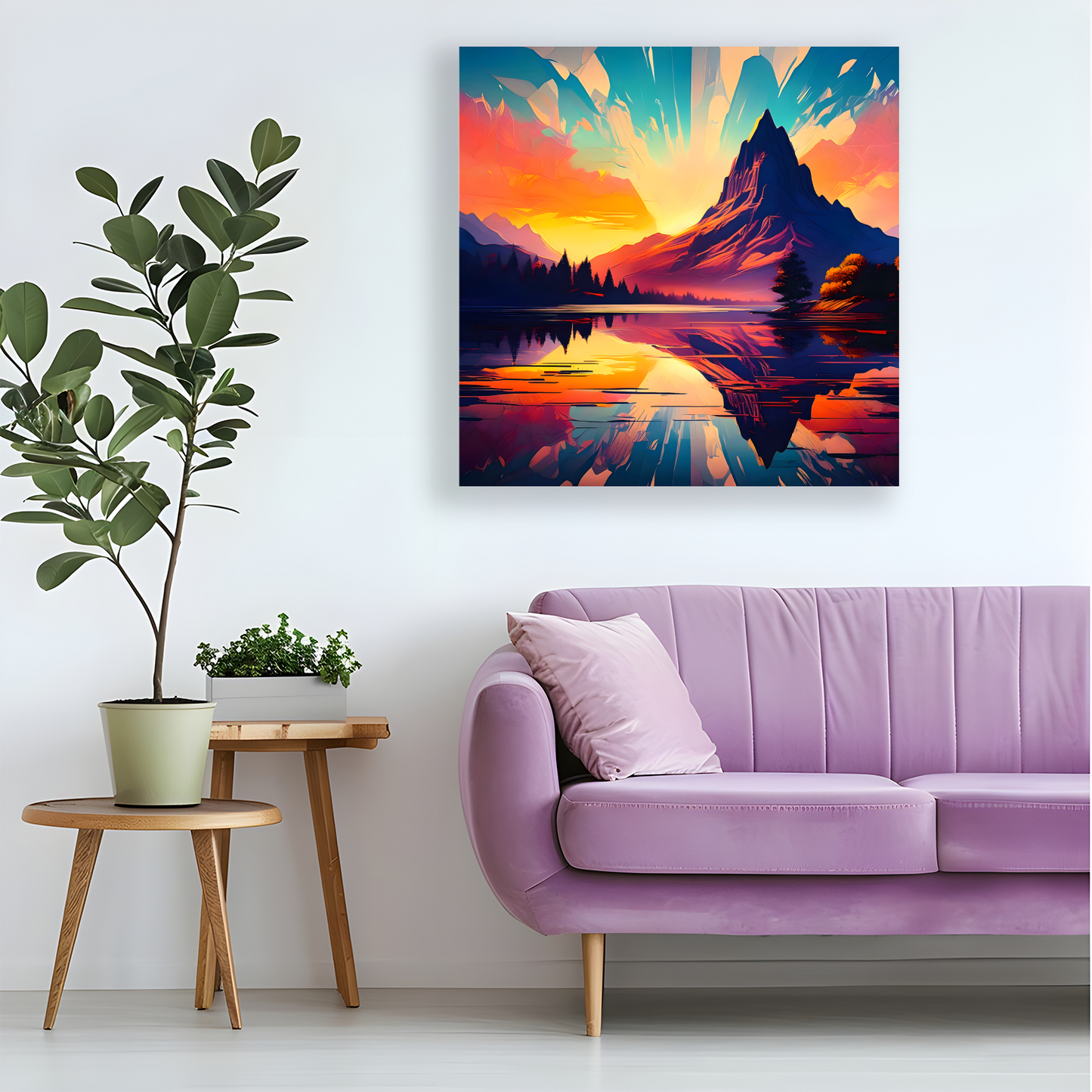 Mountain Print MP2, Printed On High Quality Canvas, Vibrant Colours, Highly Detailed, Unique Print, An Enduring Gift...
