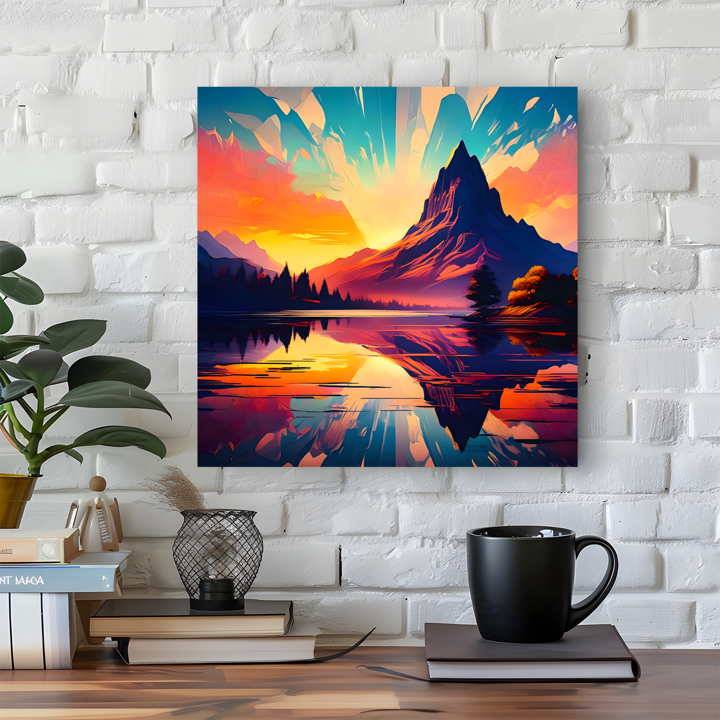 Mountain Print MP2, Printed On High Quality Canvas, Vibrant Colours, Highly Detailed, Unique Print, An Enduring Gift...