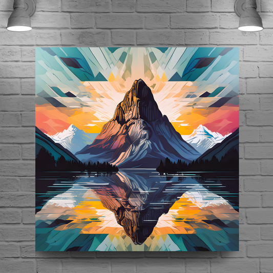 Mountain Print MP3, Printed On High Quality Canvas, Vibrant Colours, Highly Detailed, Unique Print, An Enduring Gift...