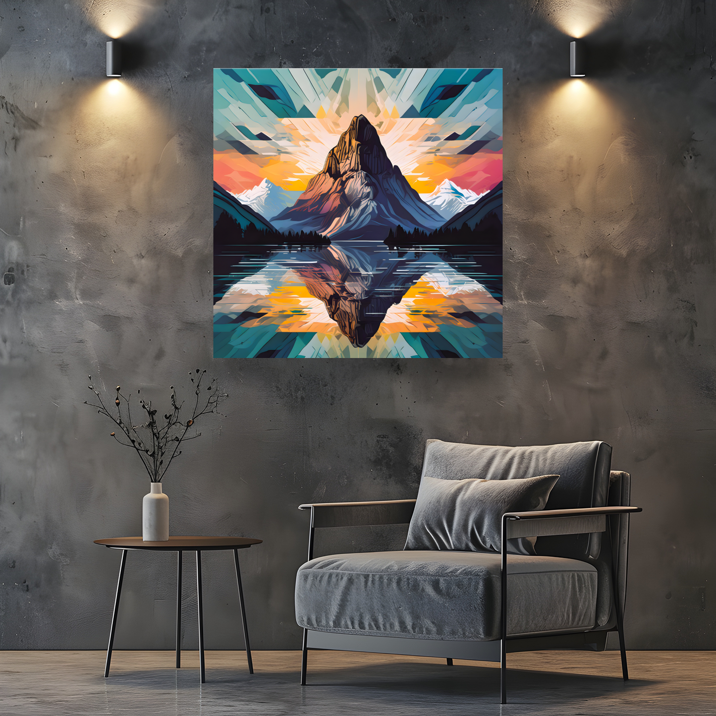 Mountain Print MP3, Printed On High Quality Canvas, Vibrant Colours, Highly Detailed, Unique Print, An Enduring Gift...