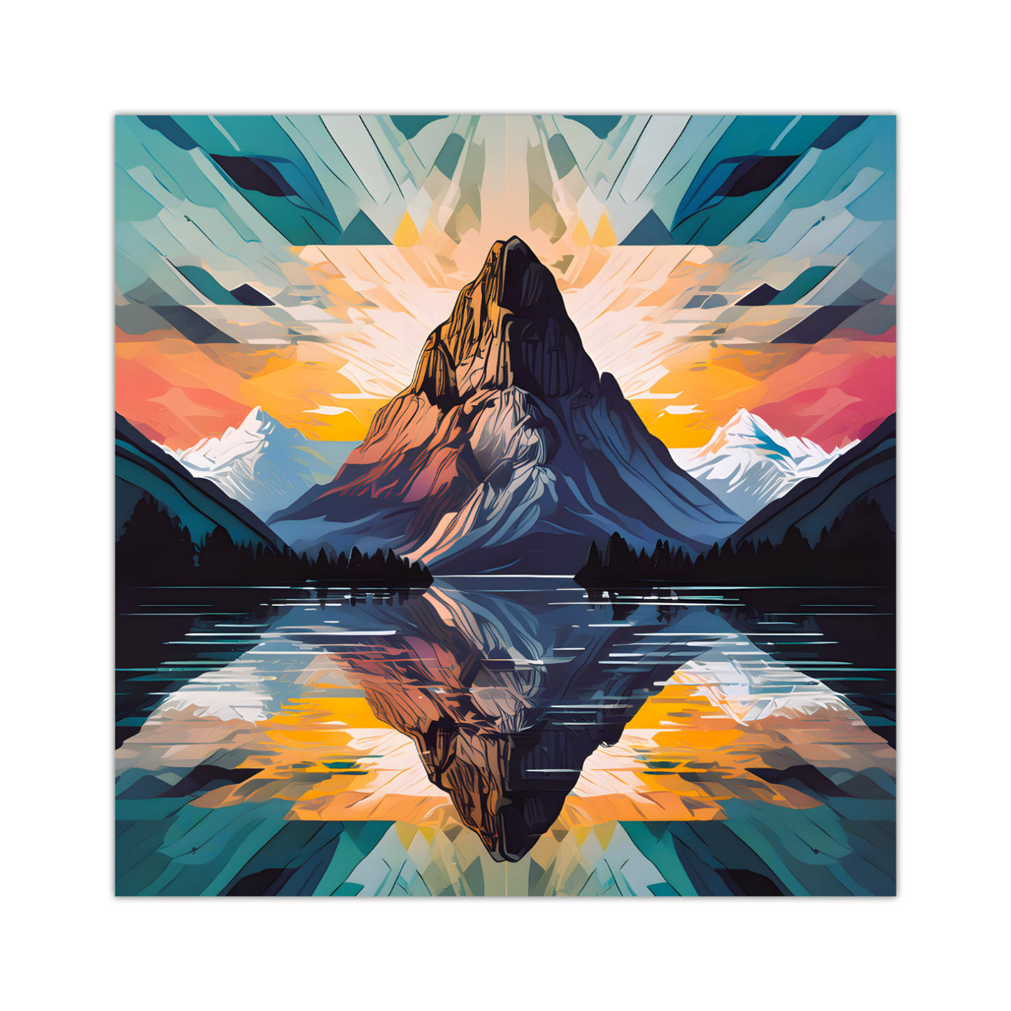 Mountain Print MP3, Printed On High Quality Canvas, Vibrant Colours, Highly Detailed, Unique Print, An Enduring Gift...
