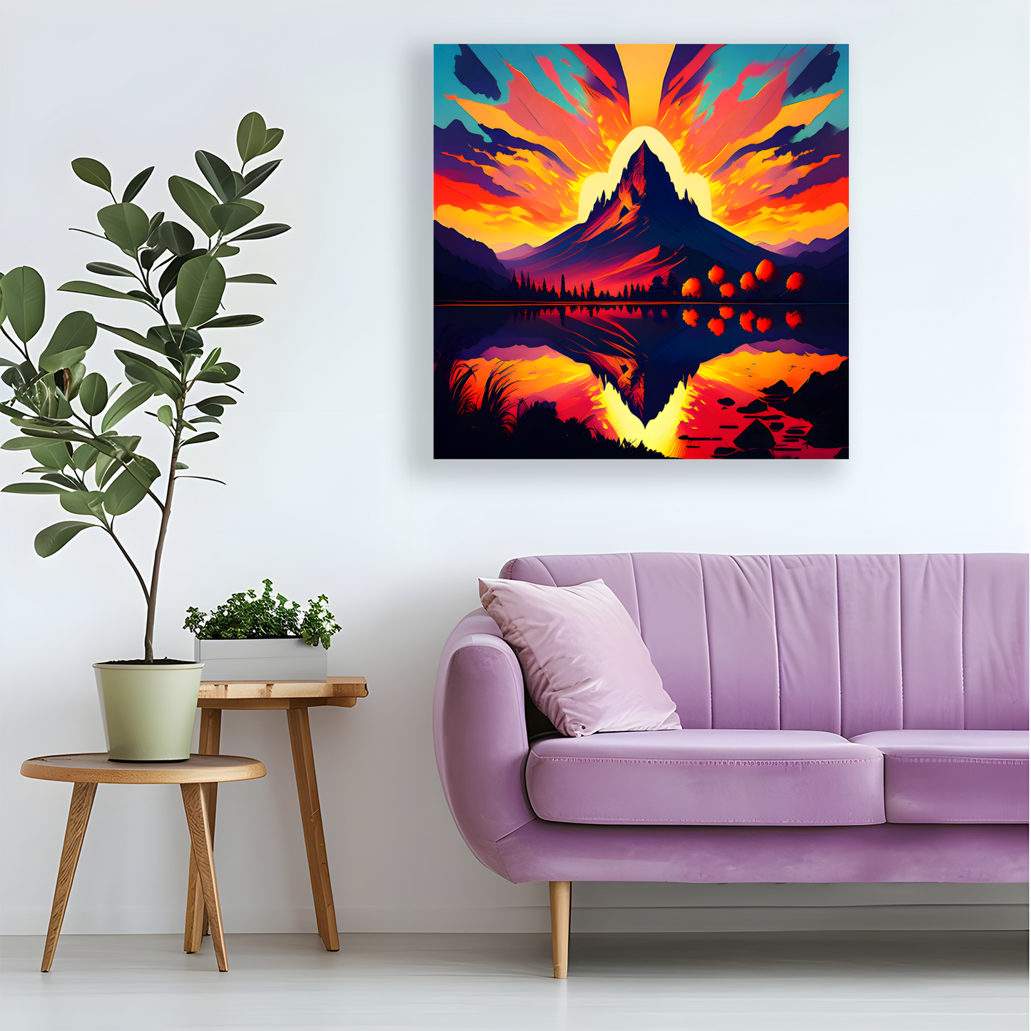 Mountain Print MP4, Printed On High Quality Canvas, Vibrant Colours, Highly Detailed, Unique Print, An Enduring Gift...