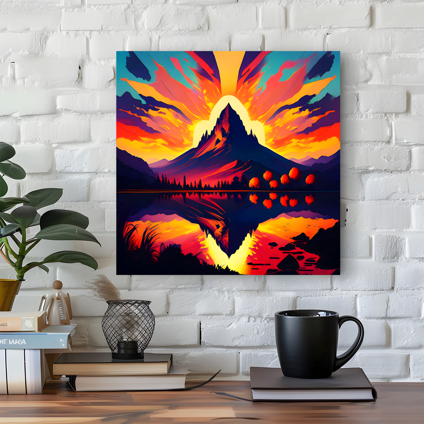 Mountain Print MP4, Printed On High Quality Canvas, Vibrant Colours, Highly Detailed, Unique Print, An Enduring Gift...