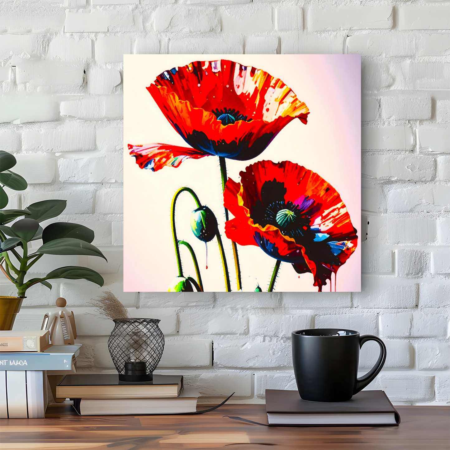 Red Poppy 2, Printed On High Quality Canvas, Vibrant Colours, Highly Detailed, Unique Print, An Enduring Gift...