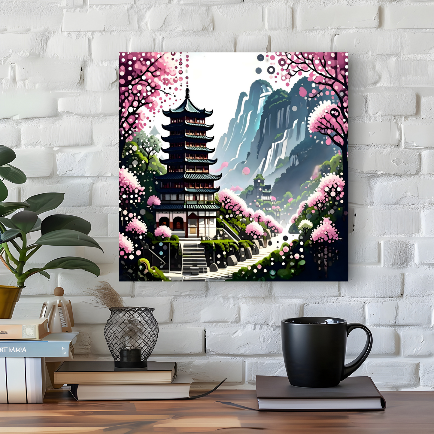 Oriental Abstract 1, Printed On Canvas, Vivid Colours, Box Canvas, Unique Image, A Gift To Last A Lifetime...