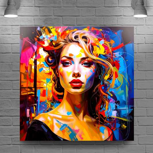 Portrait WP1, Printed On High Quality Canvas, Vibrant Colours, Unique Print, An Enduring Gift...