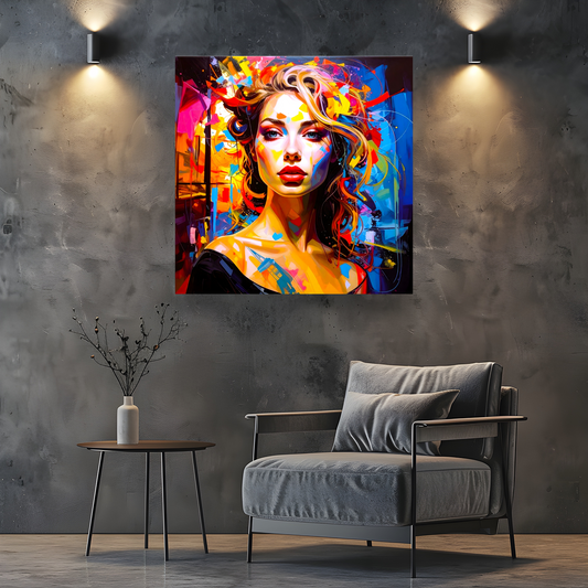 Portrait WP1, Printed On High Quality Canvas, Vibrant Colours, Unique Print, An Enduring Gift...