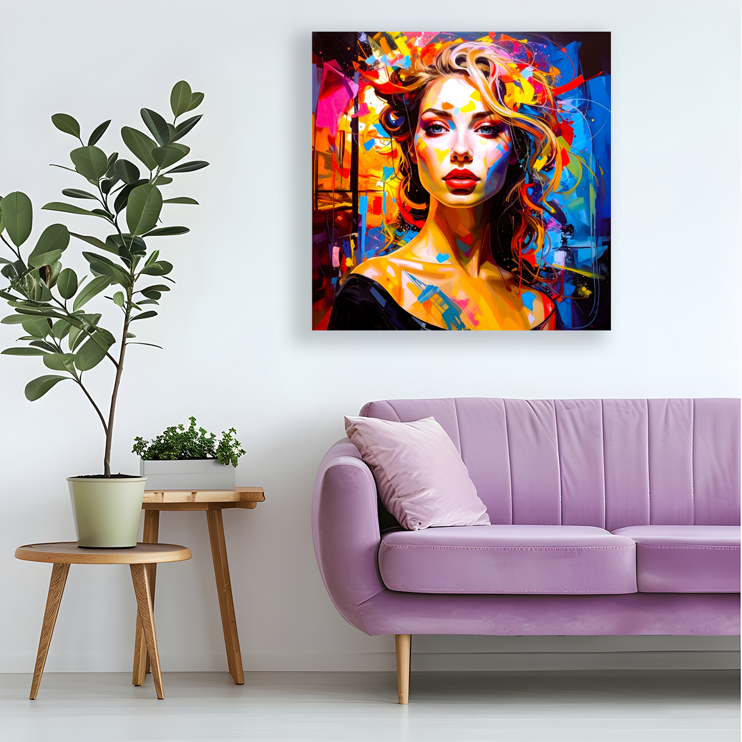 Portrait WP1, Printed On High Quality Canvas, Vibrant Colours, Unique Print, An Enduring Gift...