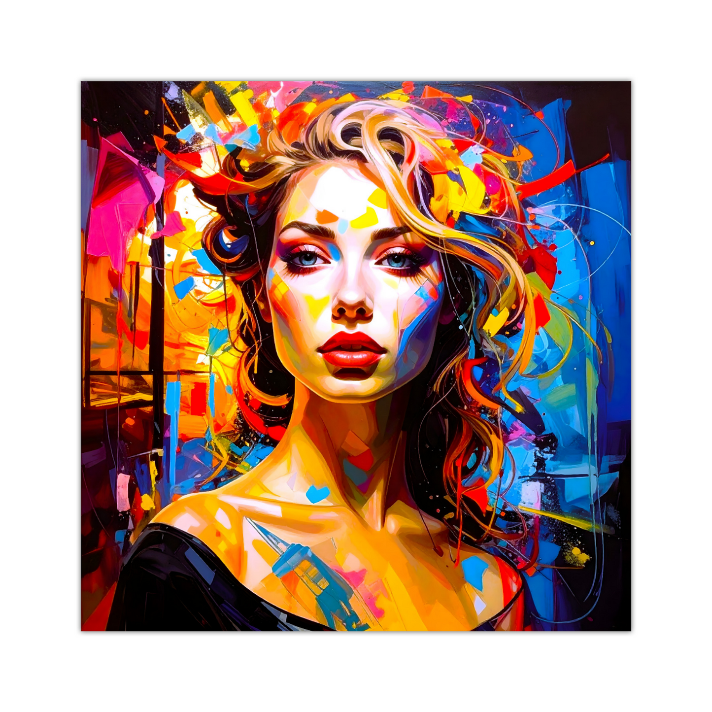 Portrait WP1, Printed On High Quality Canvas, Vibrant Colours, Unique Print, An Enduring Gift...