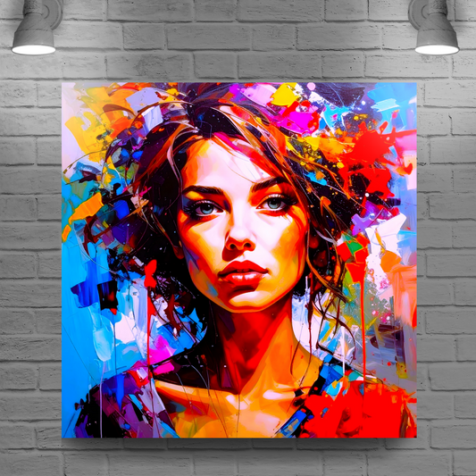 Portrait WP2, Printed On High Quality Canvas, Vibrant Colours, Unique Print, An Enduring Gift...