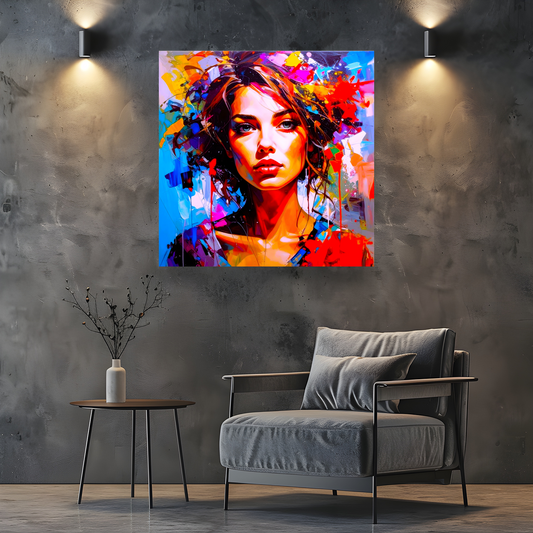 Portrait WP2, Printed On High Quality Canvas, Vibrant Colours, Unique Print, An Enduring Gift...
