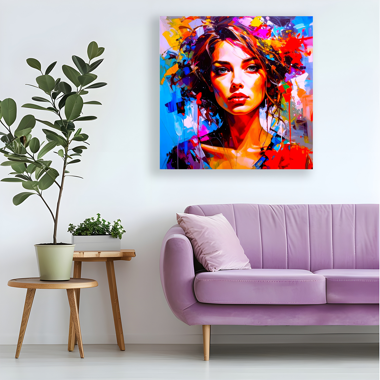 Portrait WP2, Printed On High Quality Canvas, Vibrant Colours, Unique Print, An Enduring Gift...