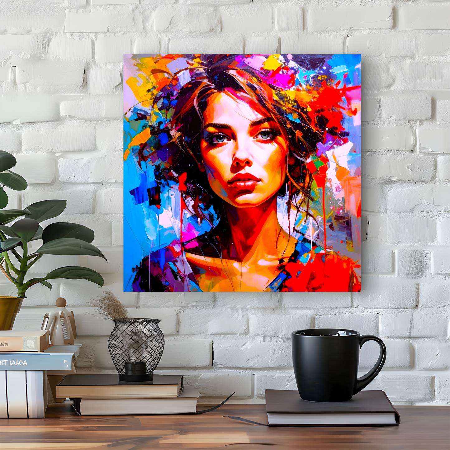 Portrait WP2, Printed On High Quality Canvas, Vibrant Colours, Unique Print, An Enduring Gift...