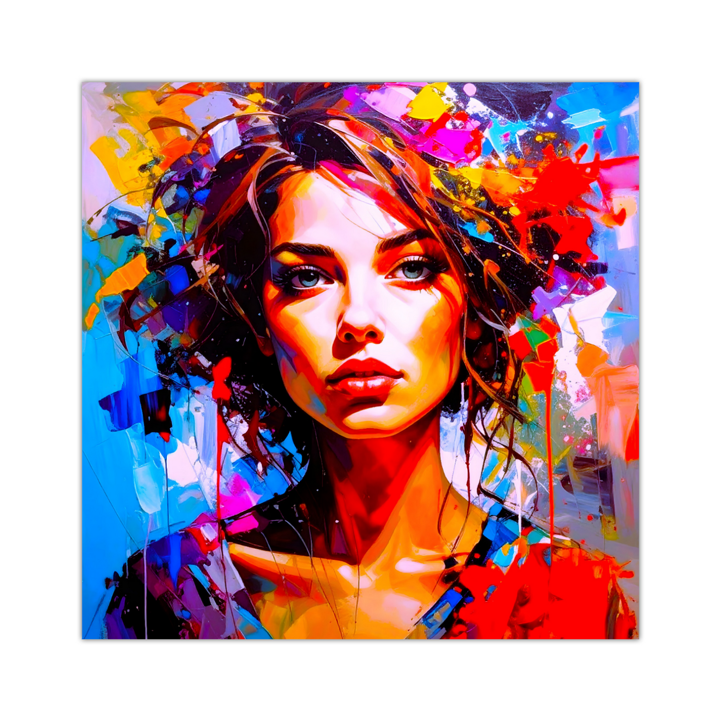 Portrait WP2, Printed On High Quality Canvas, Vibrant Colours, Unique Print, An Enduring Gift...