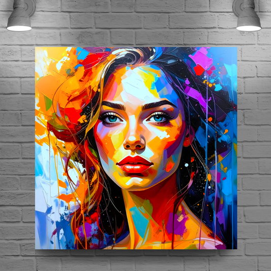 Portrait WP3, Printed On High Quality Canvas, Vibrant Colours, Unique Print, An Enduring Gift...
