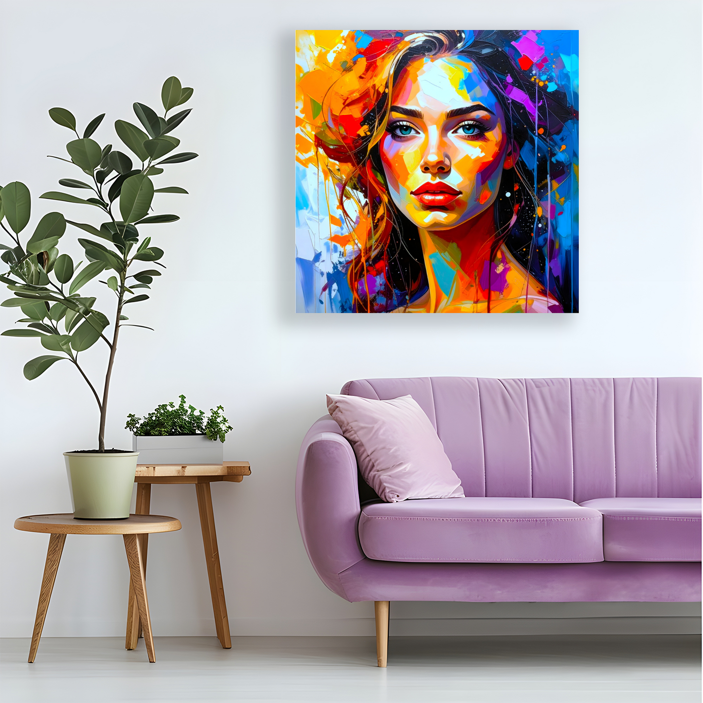 Portrait WP3, Printed On High Quality Canvas, Vibrant Colours, Unique Print, An Enduring Gift...