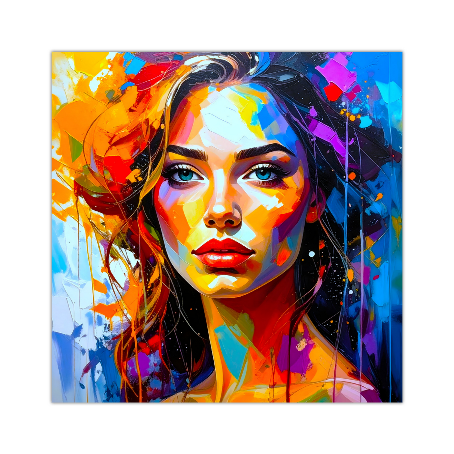 Portrait WP3, Printed On High Quality Canvas, Vibrant Colours, Unique Print, An Enduring Gift...