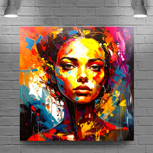 Portrait WP4, Printed On High Quality Canvas, Vibrant Colours, Unique Print, An Enduring Gift...