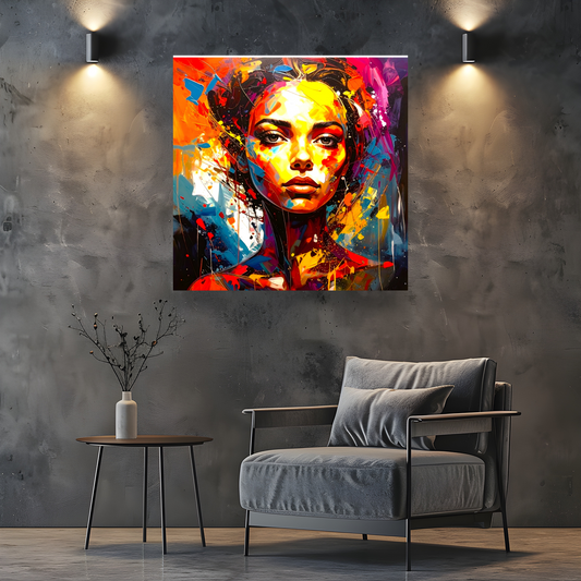 Portrait WP4, Printed On High Quality Canvas, Vibrant Colours, Unique Print, An Enduring Gift...