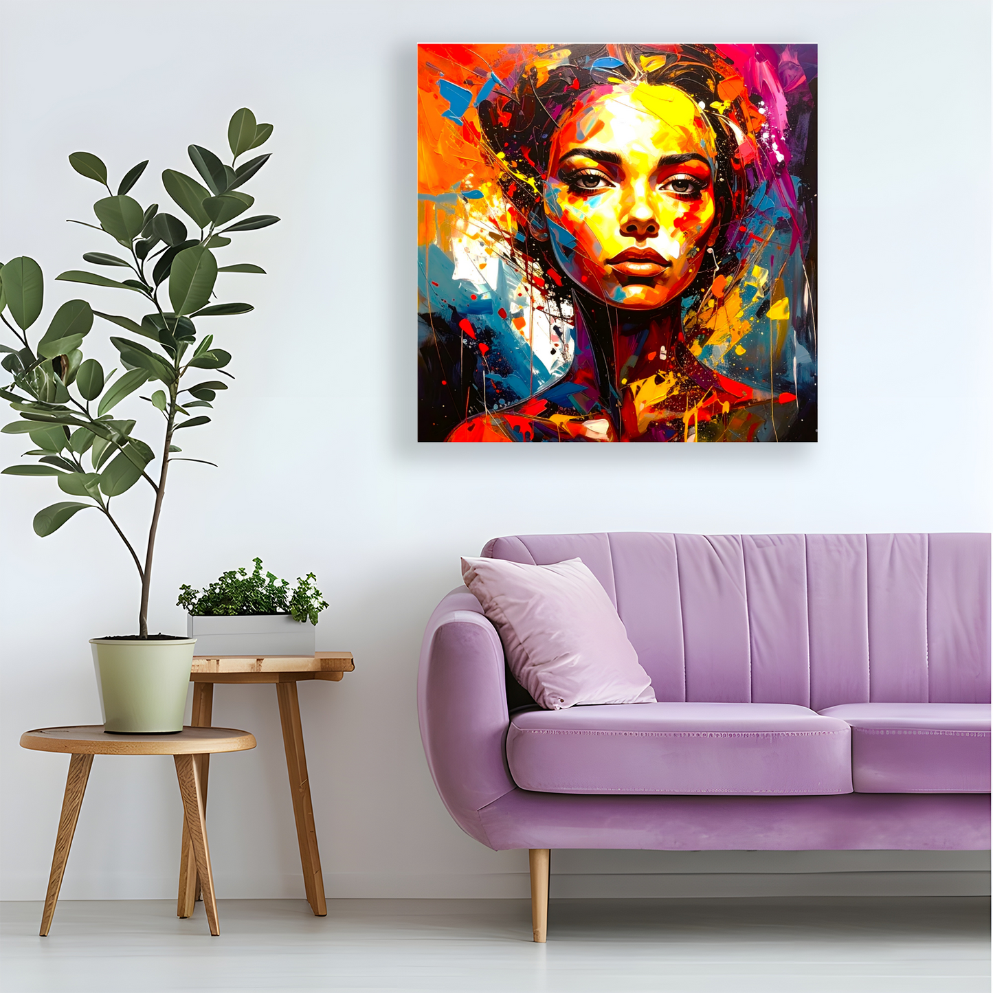 Portrait WP4, Printed On High Quality Canvas, Vibrant Colours, Unique Print, An Enduring Gift...