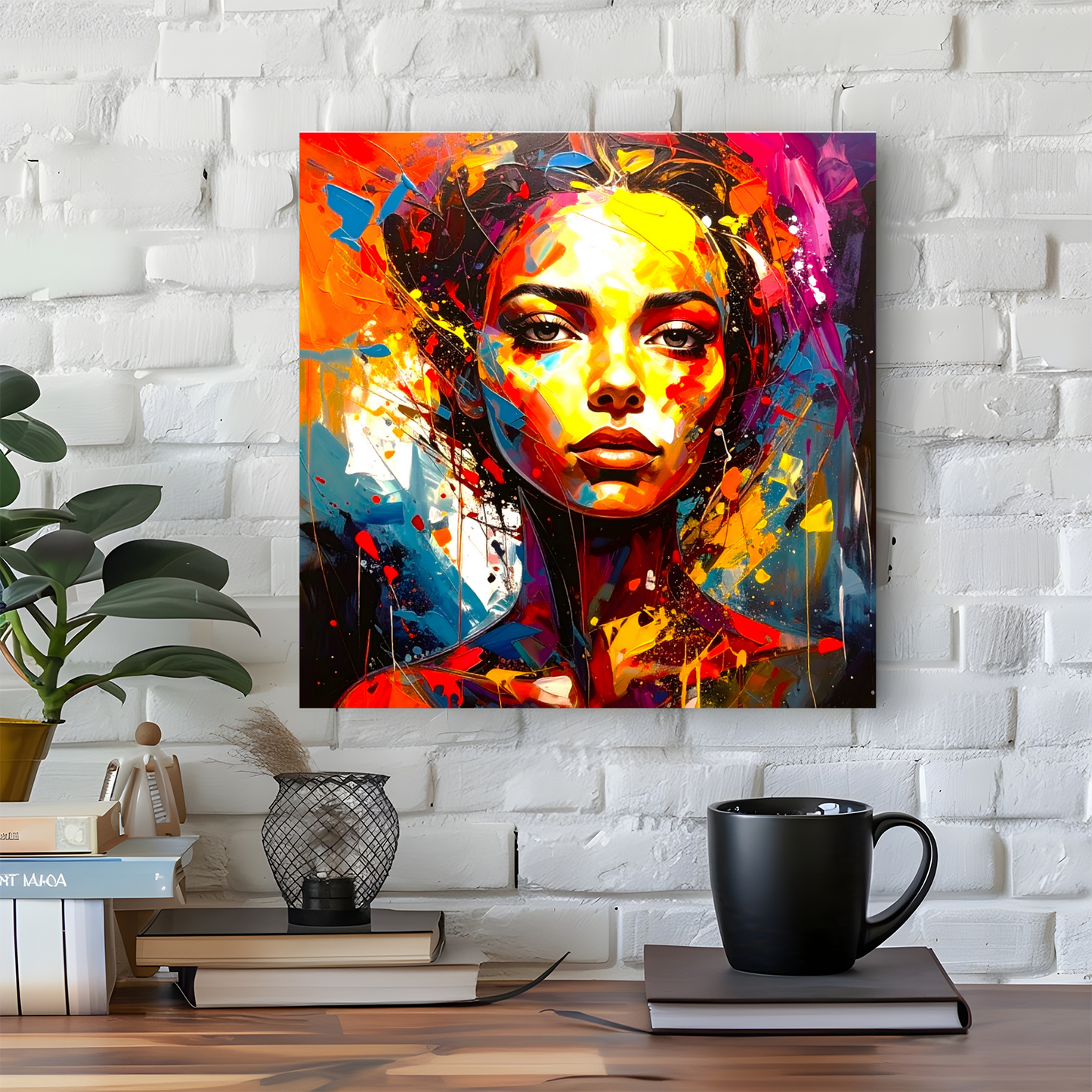 Portrait WP4, Printed On High Quality Canvas, Vibrant Colours, Unique Print, An Enduring Gift...