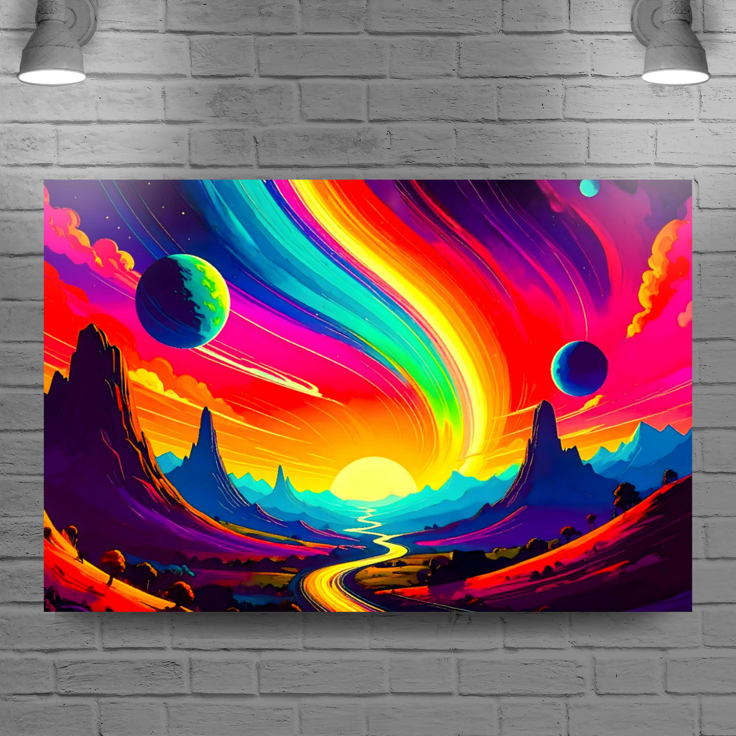 LunaScape LS1, Printed On High Quality Canvas, Vibrant Colours, Unique Print, An Enduring Gift...
