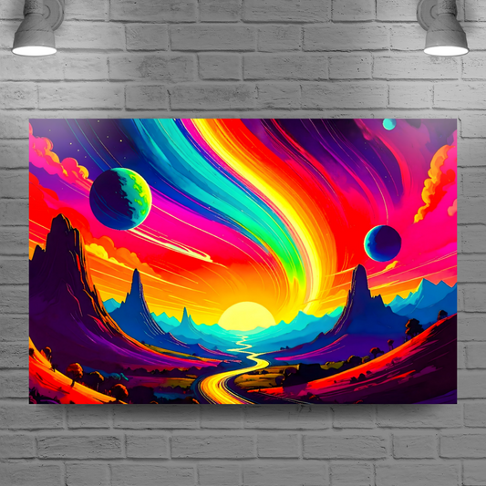 LunaScape LS1, Printed On High Quality Canvas, Vibrant Colours, Unique Print, An Enduring Gift...