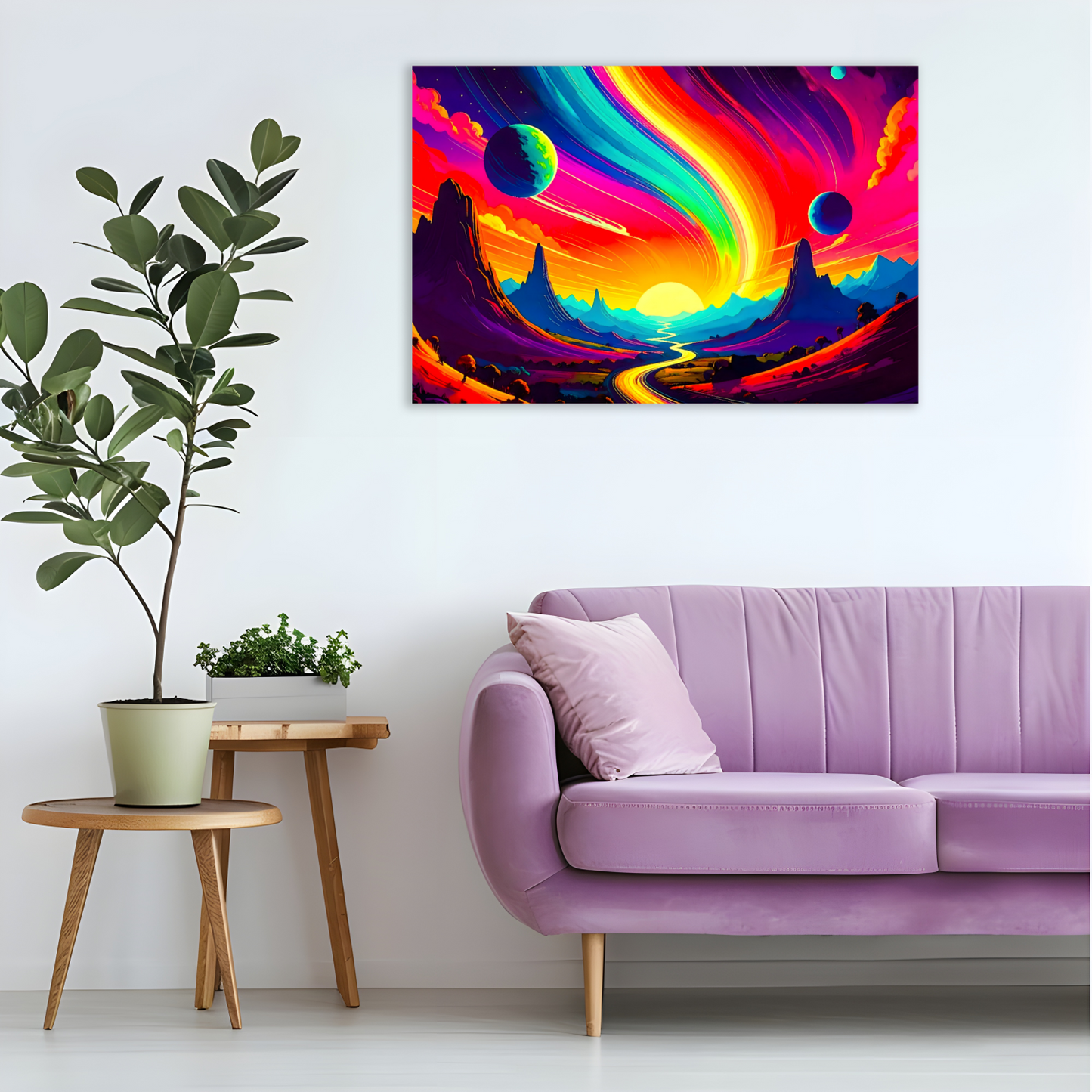 LunaScape LS1, Printed On High Quality Canvas, Vibrant Colours, Unique Print, An Enduring Gift...