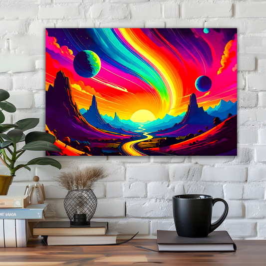 LunaScape LS1, Printed On High Quality Canvas, Vibrant Colours, Unique Print, An Enduring Gift...