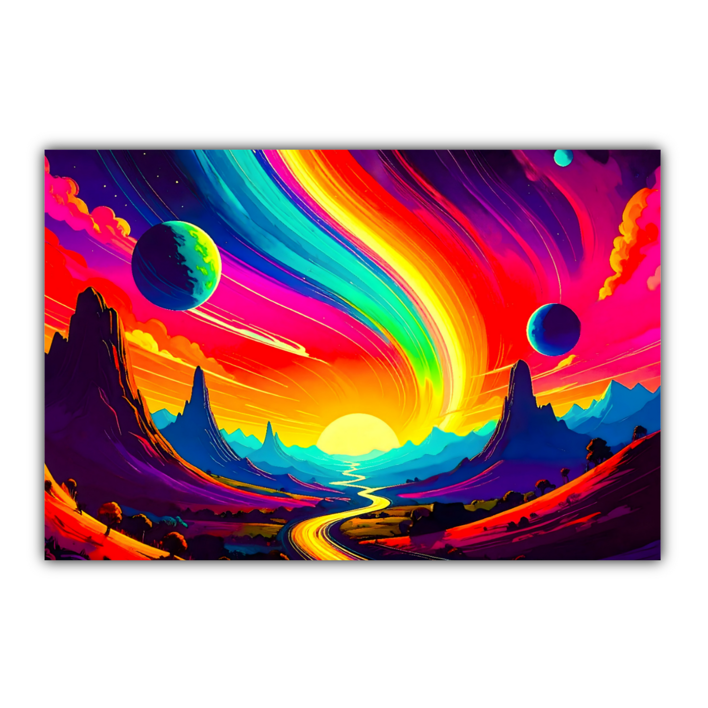 LunaScape LS1, Printed On High Quality Canvas, Vibrant Colours, Unique Print, An Enduring Gift...