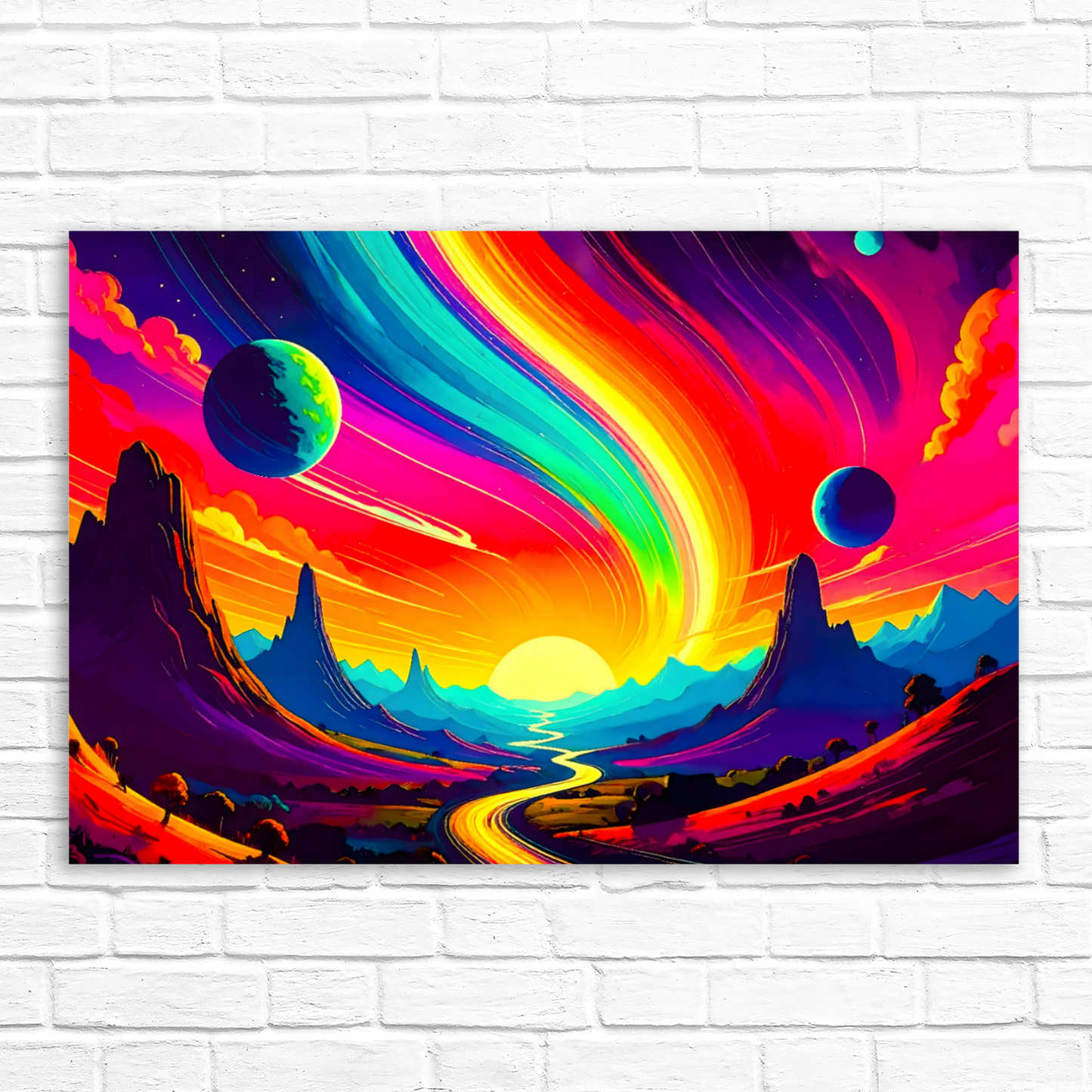 LunaScape LS1, Printed On High Quality Canvas, Vibrant Colours, Unique Print, An Enduring Gift...