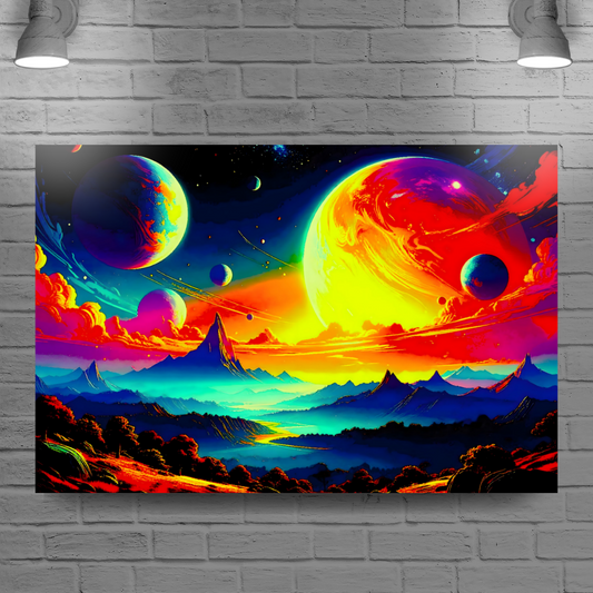 LunaScape LS2, Printed On High Quality Canvas, Vibrant Colours, Unique Print, An Enduring Gift...