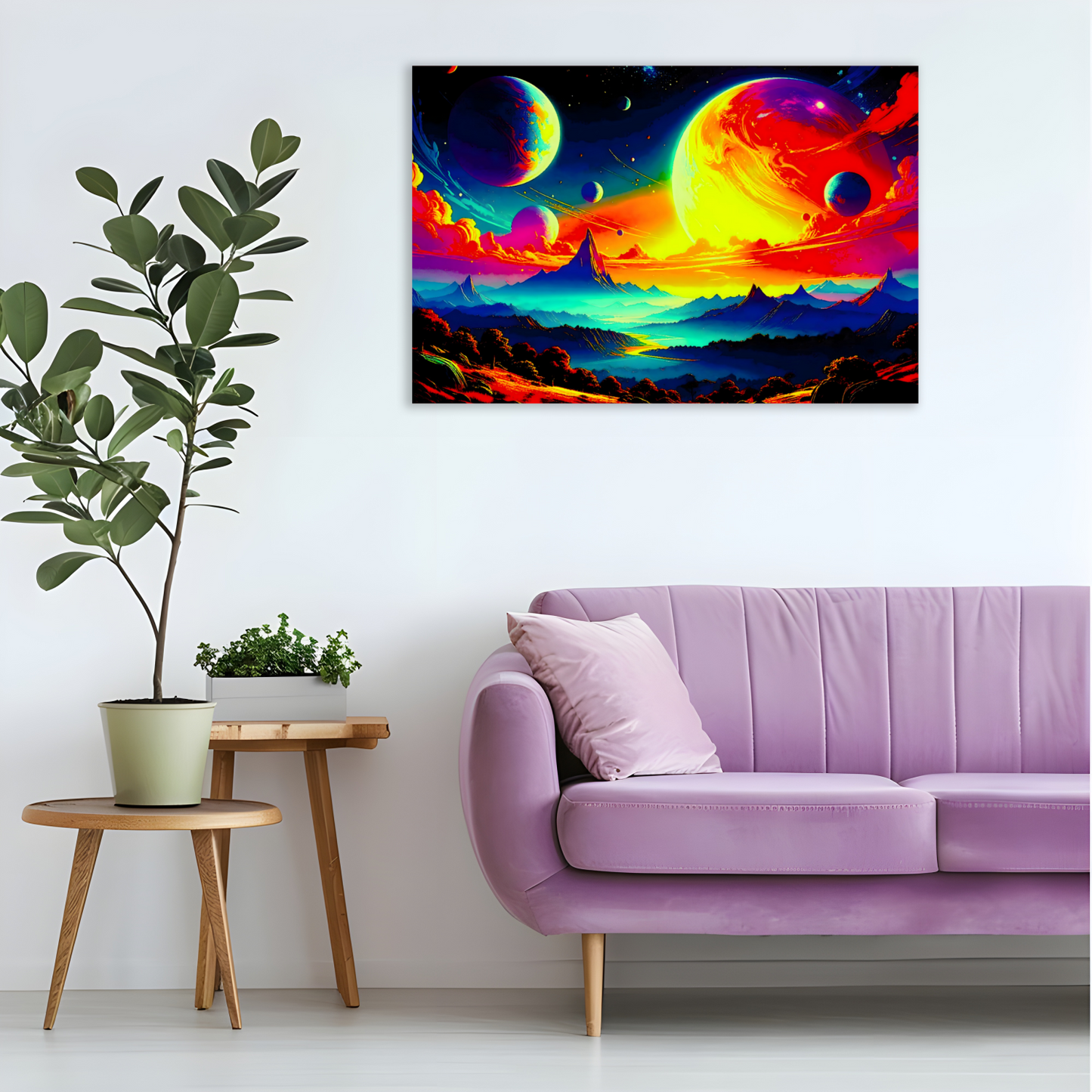 LunaScape LS2, Printed On High Quality Canvas, Vibrant Colours, Unique Print, An Enduring Gift...