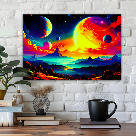 LunaScape LS2, Printed On High Quality Canvas, Vibrant Colours, Unique Print, An Enduring Gift...
