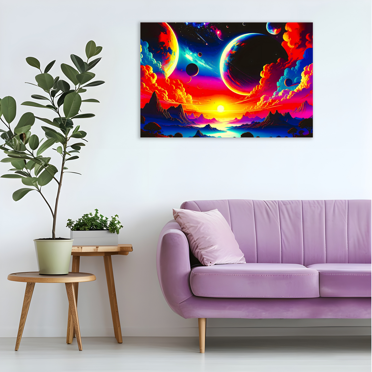 LunaScape LS3, Printed On High Quality Canvas, Vibrant Colours, Unique Print, An Enduring Gift...