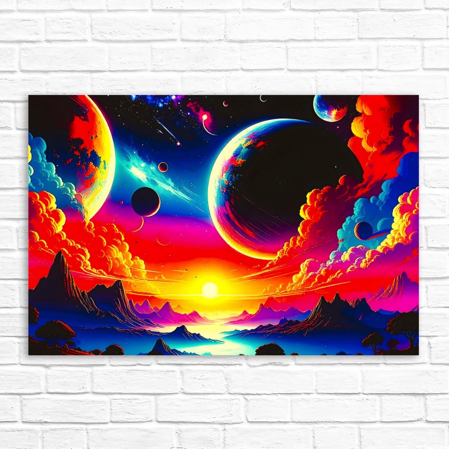LunaScape LS3, Printed On High Quality Canvas, Vibrant Colours, Unique Print, An Enduring Gift...