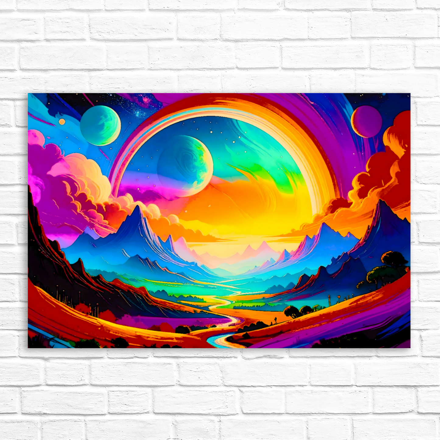 LunaScape LS4, Printed On High Quality Canvas, Vibrant Colours, Unique Print, An Enduring Gift...