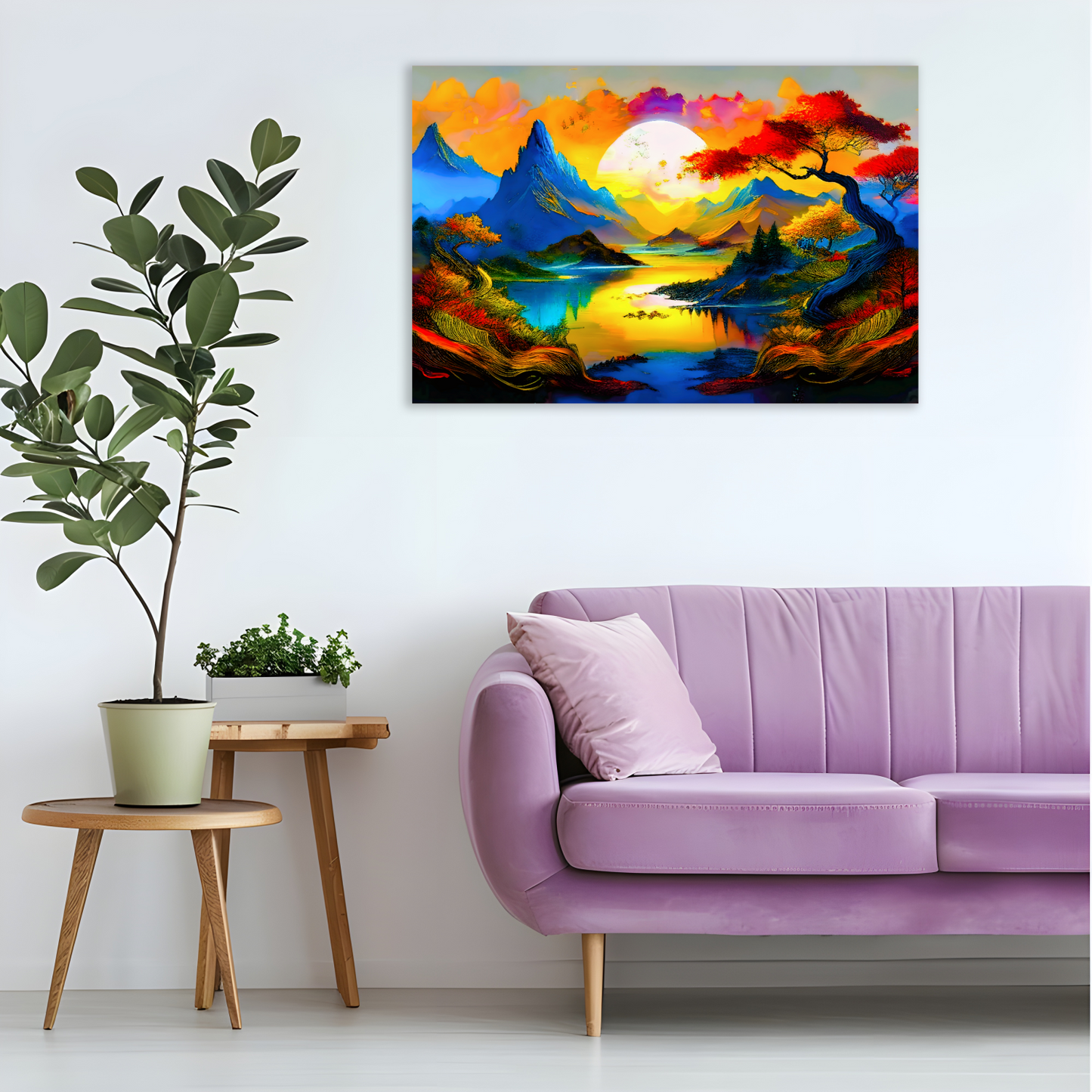 Fantasy Landscape FLC3,  Printed On High Quality Canvas, Unique Image, A Gift For A Lifetime...