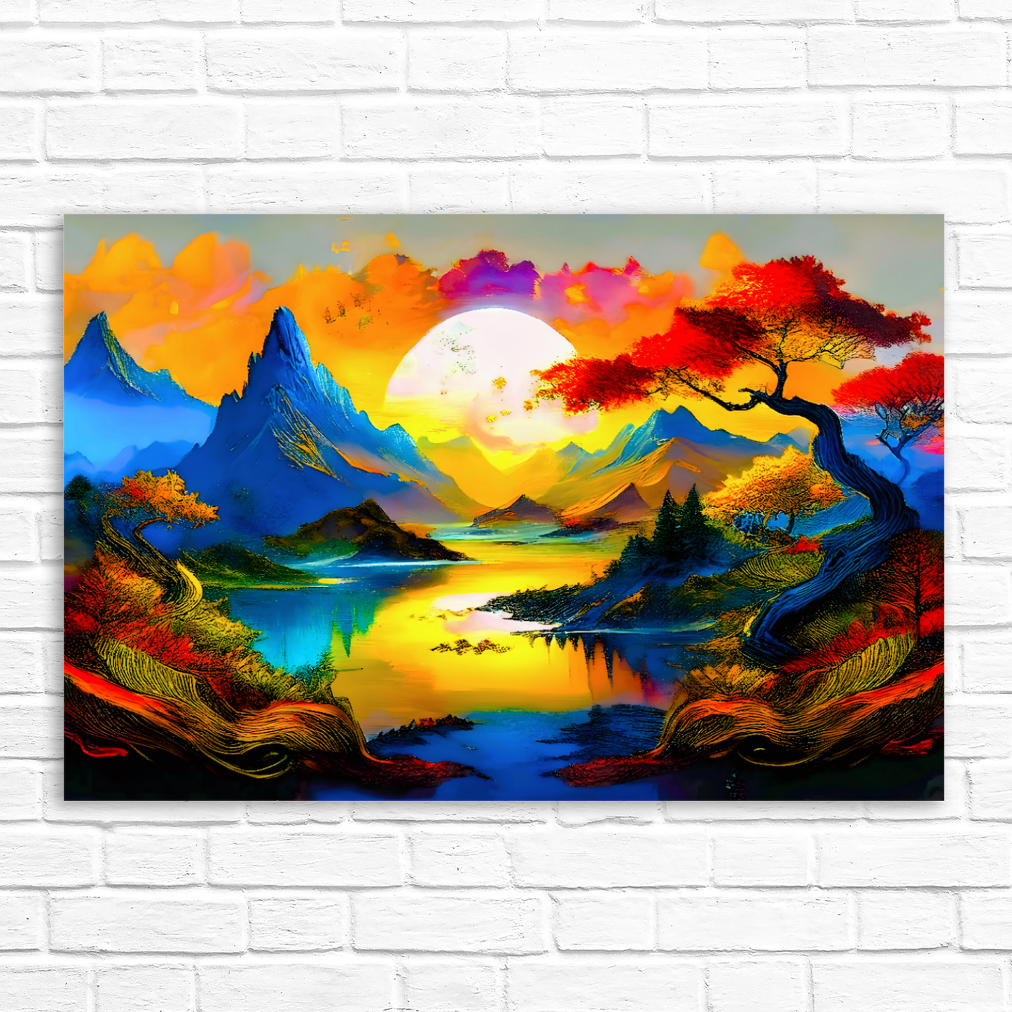 Fantasy Landscape FLC3,  Printed On High Quality Canvas, Unique Image, A Gift For A Lifetime...