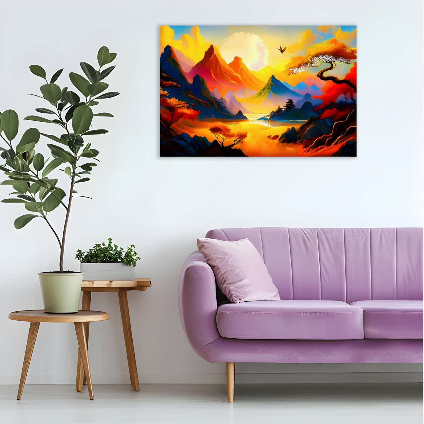 Fantasy Landscape FLC5, Printed On High Quality Canvas, Unique Image, A Gift For A Lifetime...
