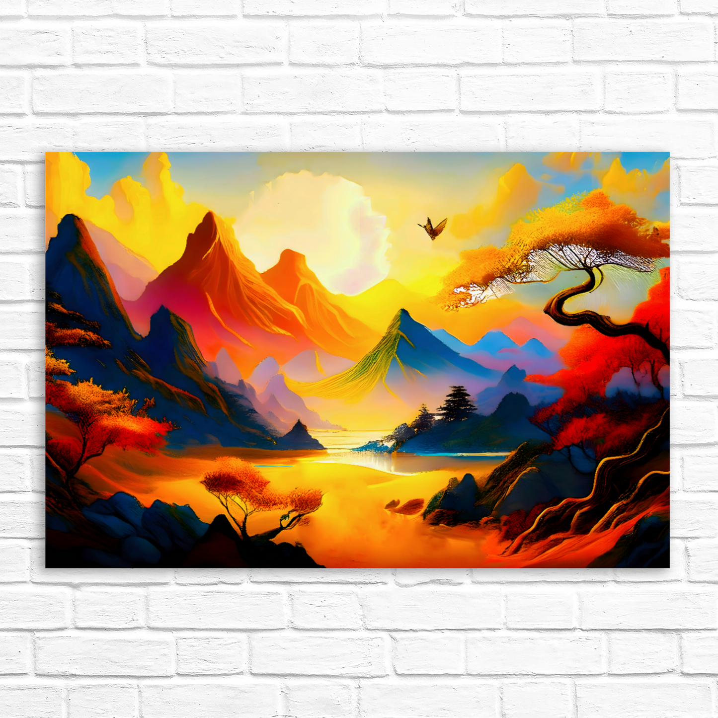 Fantasy Landscape FLC5, Printed On High Quality Canvas, Unique Image, A Gift For A Lifetime...