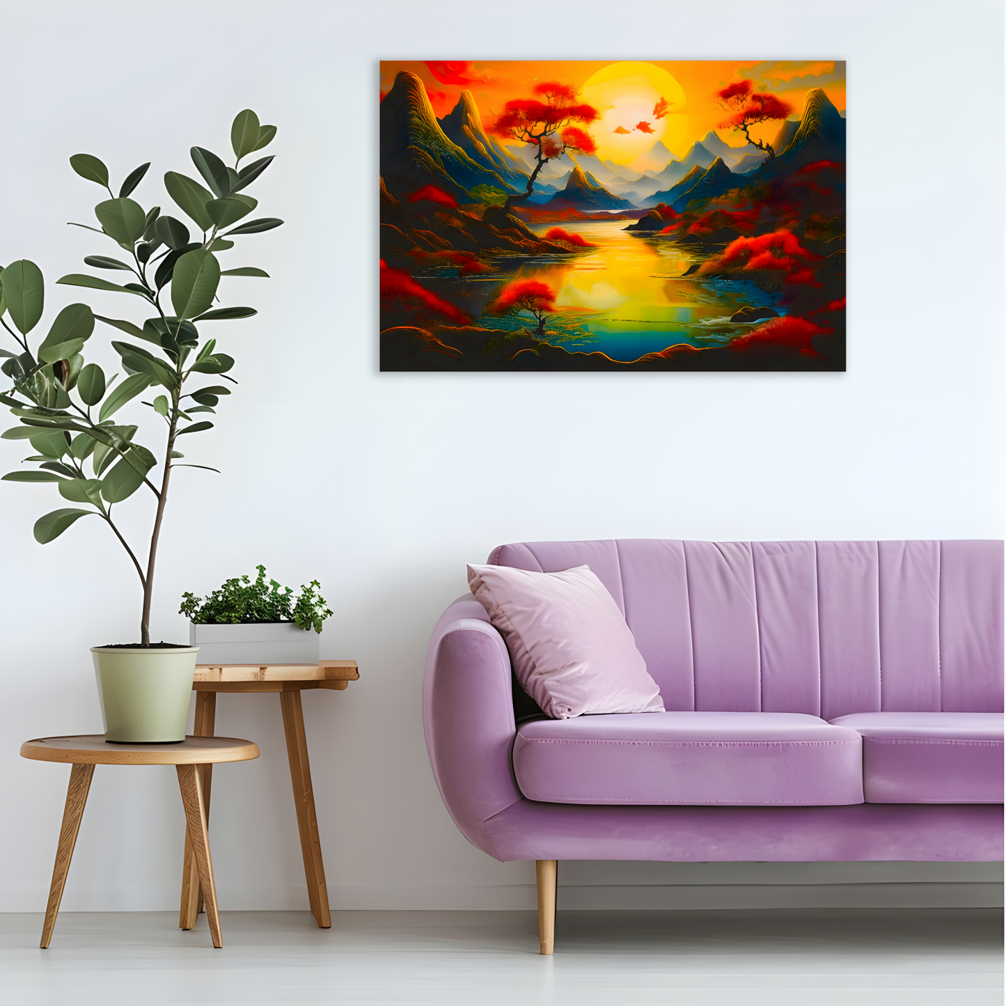 Fantasy Landscape FLC6, Printed On High Quality Canvas, Unique Image, A Gift For A Lifetime...