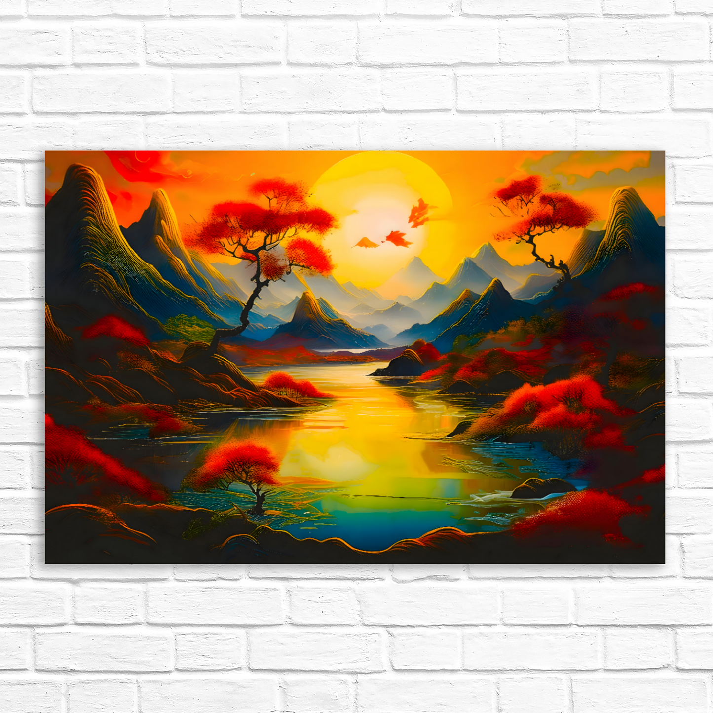 Fantasy Landscape FLC6, Printed On High Quality Canvas, Unique Image, A Gift For A Lifetime...