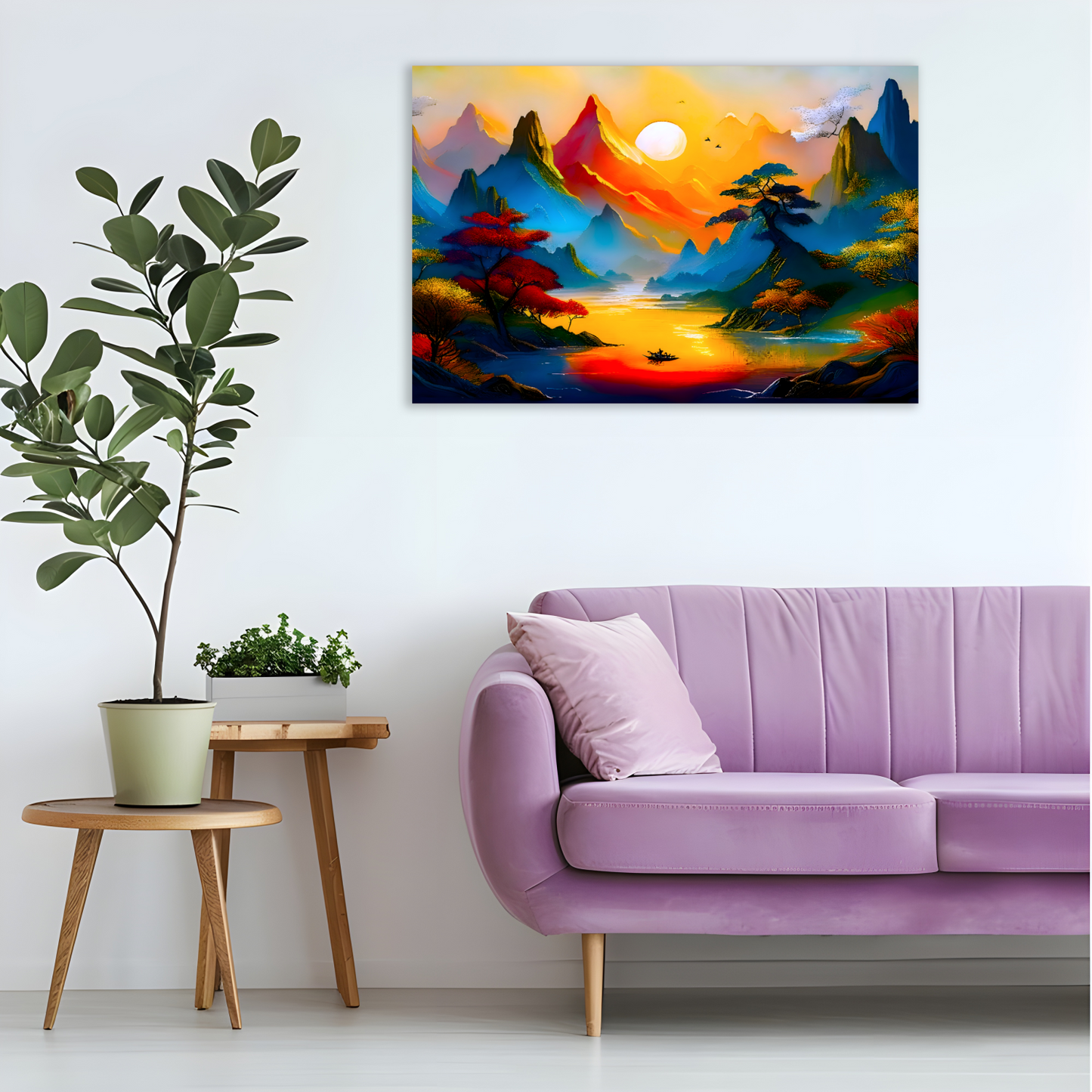 Fantasy Landscape FLC8, Printed On High Quality Canvas, Unique Image, A Gift For A Lifetime...