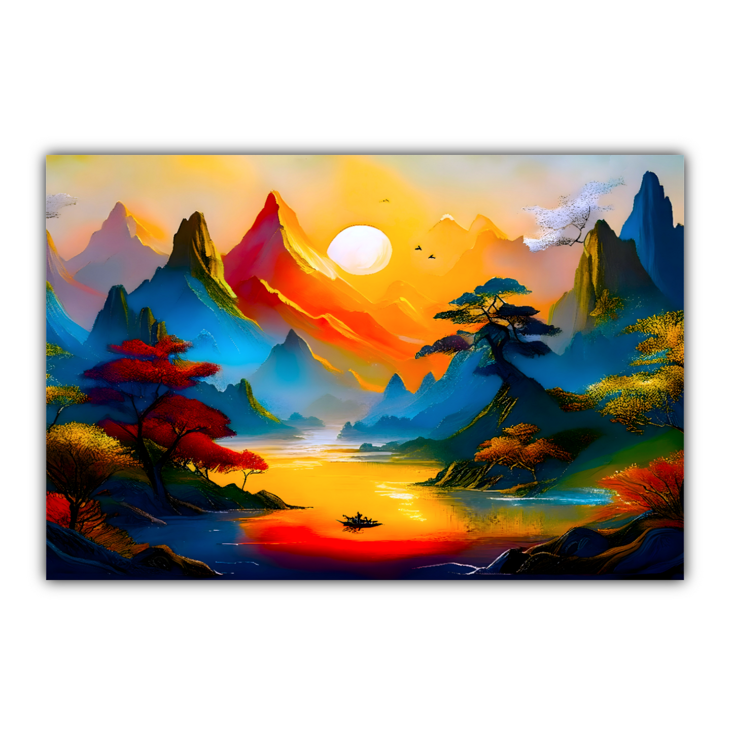 Fantasy Landscape FLC8, Printed On High Quality Canvas, Unique Image, A Gift For A Lifetime...