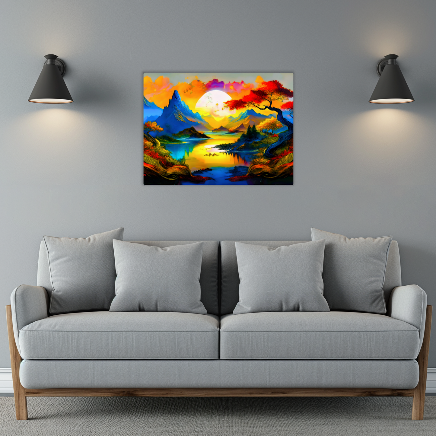 Fantasy Landscape FLM3, Printed on aluminium to enhance colour and detail. A great gift idea that will endure a lifetime...